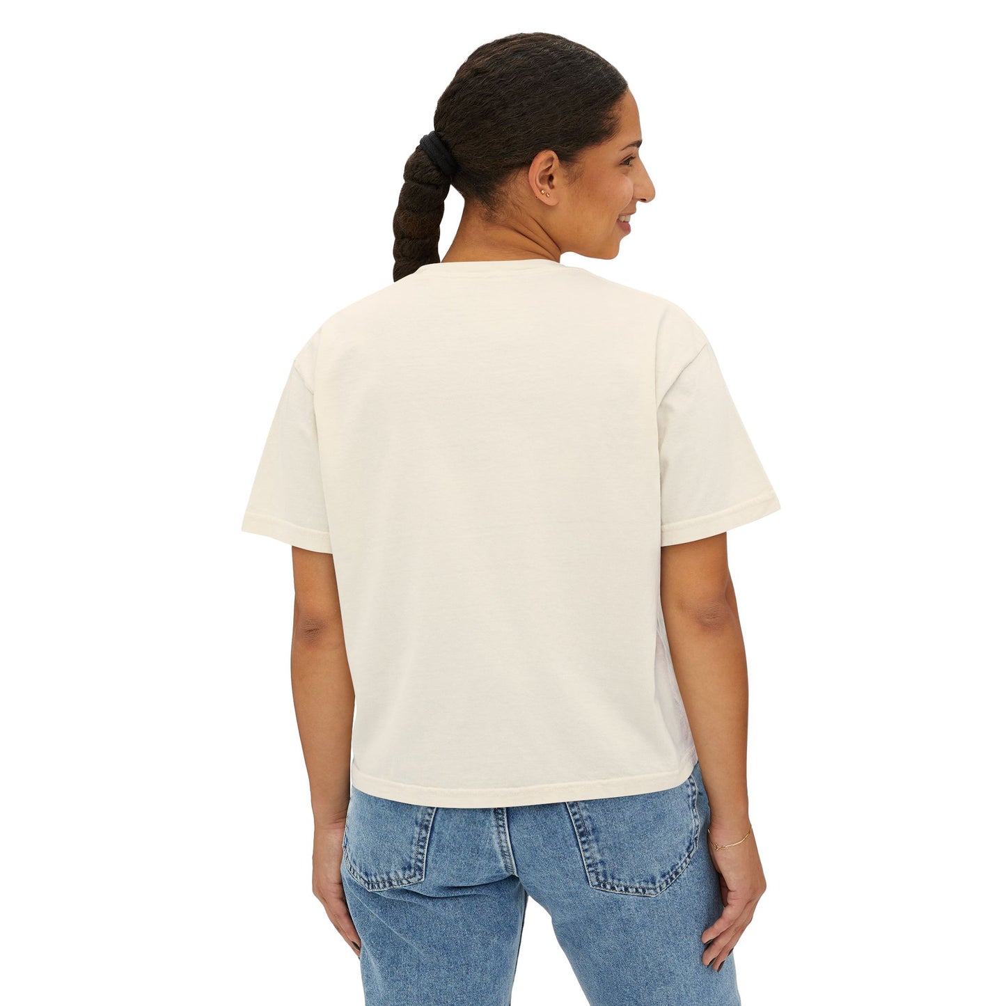 Women's Boxy Tee "Mindset Movement" Left chest