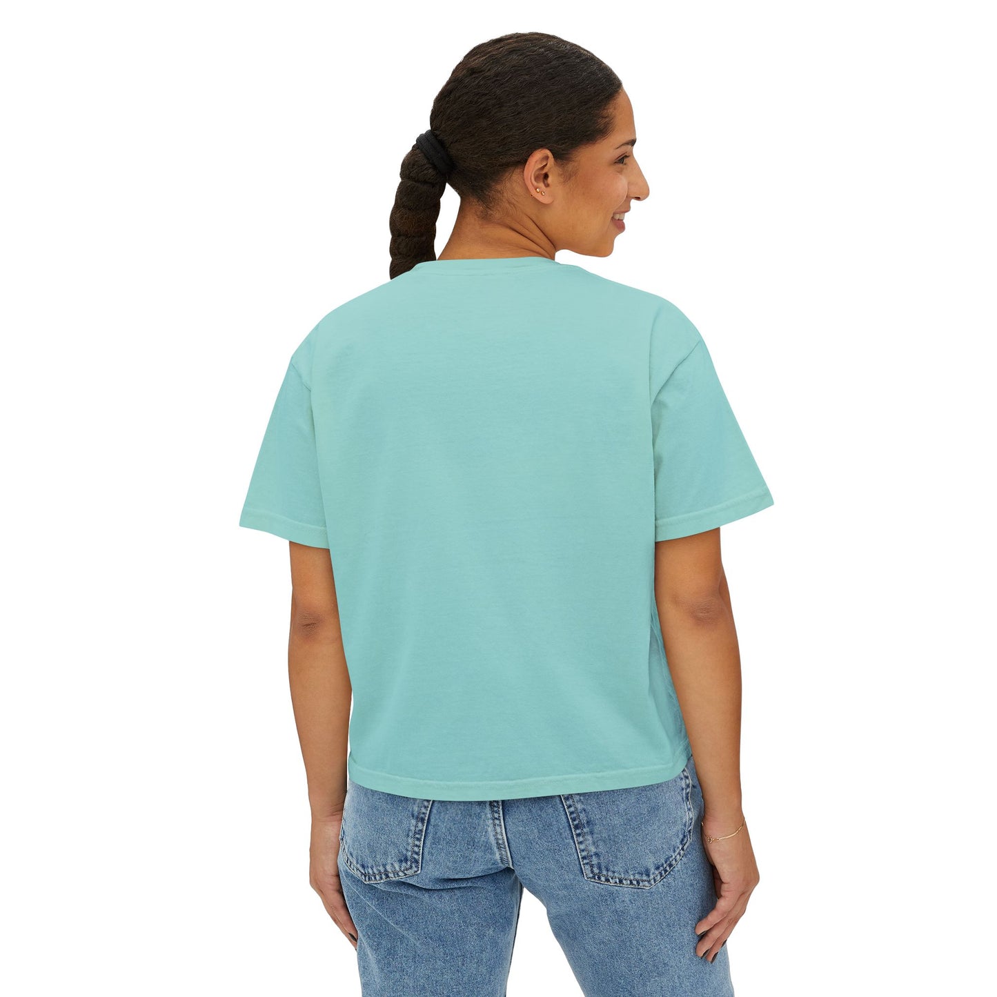 Women's Boxy Tee "Mindset Movement" Left chest